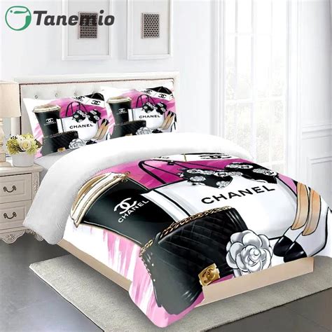 chanel bedding sets fake|chanel comforter set queen.